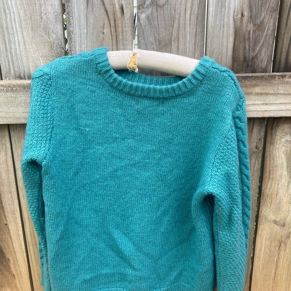 Hollister wool blend green purple sweater - Picture 2 of 12
